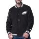 Philadelphia Eagles Blackout Corduroy Varsity Jacket