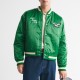 Philadelphia Eagles Green Varsity Bomber Satin Jacket Philadelphia Eagles Green Varsity Bomber Satin Jacket