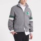 Philadelphia Eagles Heather Gray Striped Fleece Jacket Philadelphia Eagles Heather Gray Striped Fleece Jacket