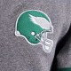 Philadelphia Eagles Heather Gray Striped Fleece Jacket Philadelphia Eagles Heather Gray Striped Fleece Jacket