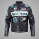 Philadelphia Eagles Men's Black/White Moto Jacket