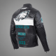 Philadelphia Eagles Men's Black/White Moto Jacket
