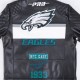 Philadelphia Eagles Men's Black/White Moto Jacket
