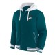 Philadelphia Eagles Midnight Green Cotton Hooded Jacket Philadelphia Eagles Midnight Green Cotton Hooded Jacket