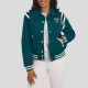 Philadelphia Eagles Midnight Green Lightweight Varsity Satin Jacket
