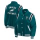 Philadelphia Eagles Midnight Green Lightweight Varsity Satin Jacket