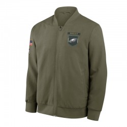 Philadelphia Eagles Sideline Full-Zip Bomber Jacket