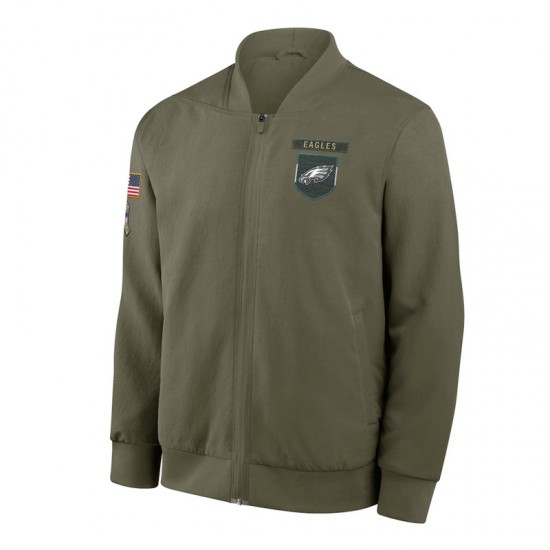 Philadelphia Eagles Sideline Full-Zip Bomber Jacket