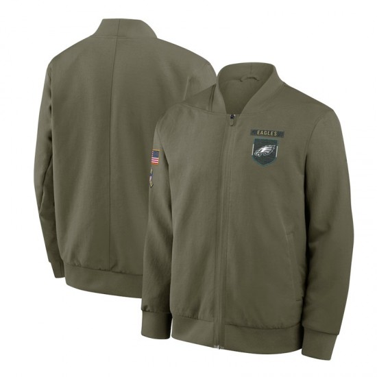 Philadelphia Eagles Sideline Full-Zip Bomber Jacket