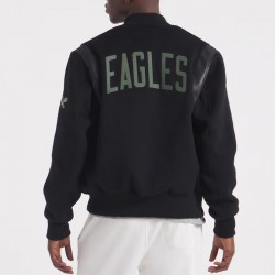 Philadelphia Eagles Teddy Varsity Wool Jacket Philadelphia Eagles Teddy Varsity Wool Jacket