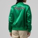 Philadelphia Eagles Throwback Graphics Kelly Green Satin Jacket