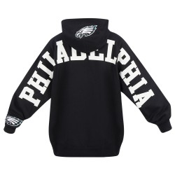 Philadelphia Eagles Wingspan Men's Drop Shoulder Fleece Pullover Hoodie