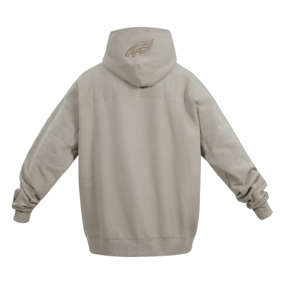 Philadelphia Eagles Wingspan Men's Drop Shoulder Fleece Pullover Hoodie