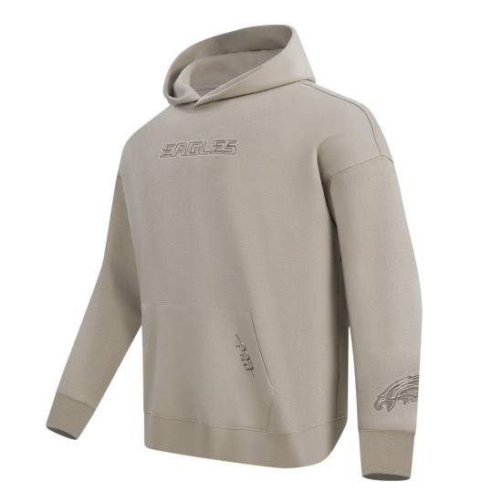 Philadelphia Eagles Wingspan Men's Drop Shoulder Fleece Pullover Hoodie