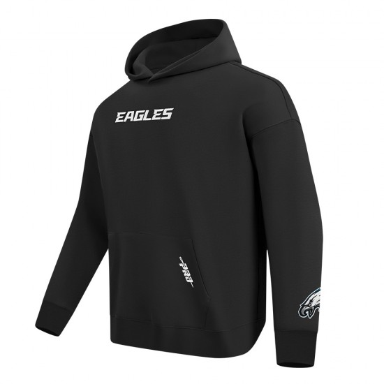Philadelphia Eagles Wingspan Men's Drop Shoulder Fleece Pullover Hoodie