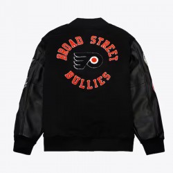 Philadelphia Flyers Black Out Team Logo Varsity Jacket