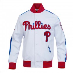 Philadelphia Phillies Current Logo Game Day White Jacket