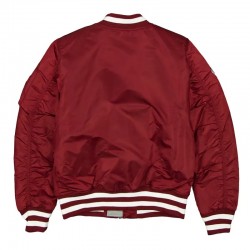Philadelphia Phillies Full-Zip Maroon Bomber Jacket