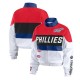 Philadelphia Phillies Racing Red/White Full-Zip Jacket