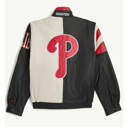 Philadelphia Phillies Retro Full Zip Leather Jacket