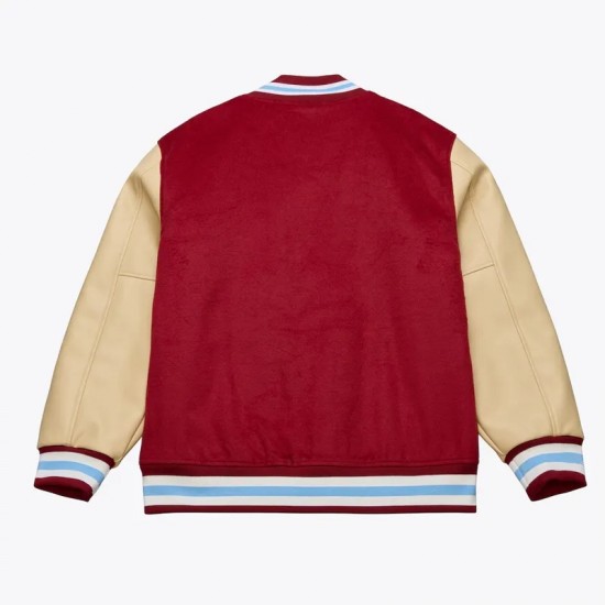 Philadelphia Phillies Team Traditions Varsity Wool/Leather Jacket