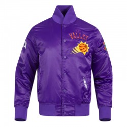 Phoenix Suns 2024/25 City Edition Chenille Purple Satin Jacket