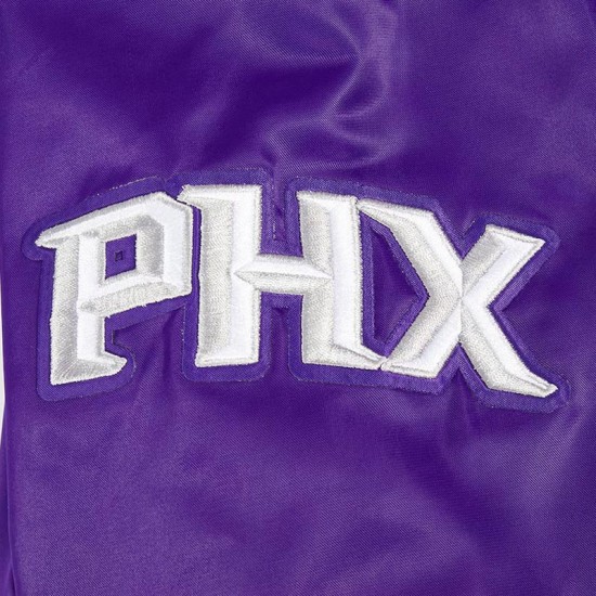 Phoenix Suns 2024/25 City Edition Chenille Purple Satin Jacket Phoenix Suns 2024/25 City Edition Chenille Purple Satin Jacket