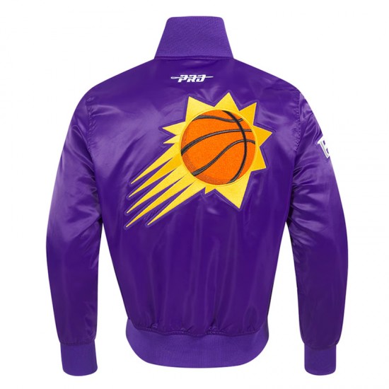 Phoenix Suns 2024/25 City Edition Chenille Purple Satin Jacket Phoenix Suns 2024/25 City Edition Chenille Purple Satin Jacket