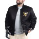 Pittsburgh Penguins Adaptive Bold Logo Varsity Satin Jacket