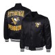Pittsburgh Penguins Adaptive Bold Logo Varsity Satin Jacket