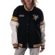 Pittsburgh Penguins Drop Shoulder Varsity Wool/Leather Jacket