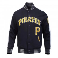 Pittsburgh Pirates Current Logo Game Day Black Jacket Pittsburgh Pirates Current Logo Game Day Black Jacket