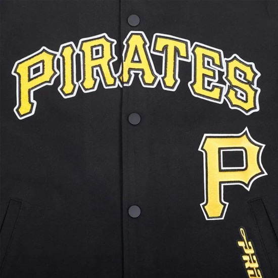Pittsburgh Pirates Current Logo Game Day Black Jacket Pittsburgh Pirates Current Logo Game Day Black Jacket