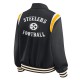 Pittsburgh Steelers Lightweight Black Varsity Satin Jacket