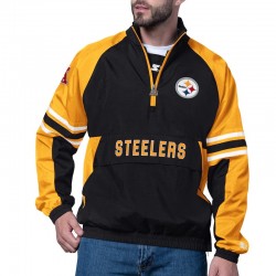Pittsburgh Steelers Prospect Black Half-Zip Pullover Jacket