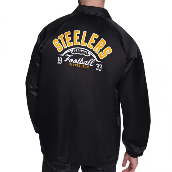 Pittsburgh Steelers Retro Logo Coaches Jacket Pittsburgh Steelers Retro Logo Coaches Jacket