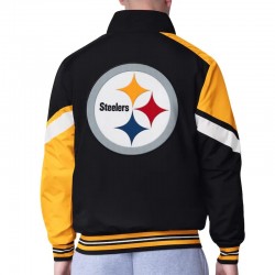 Pittsburgh Steelers Strong Arm Black Full-Zip Jacket