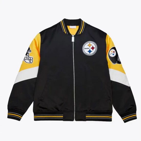 Pittsburgh Steelers Throw It Back Heavyweight Satin Jacket