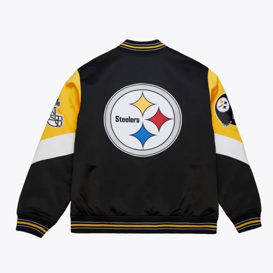 Pittsburgh Steelers Throw It Back Heavyweight Satin Jacket