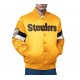 Pittsburgh Steelers Triple Option Varsity Satin Jacket