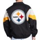 Pittsburgh Steelers Yard Line Black Full-Zip Jacket Pittsburgh Steelers Yard Line Black Full-Zip Jacket
