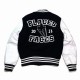 Places Plus Faces Black and White Varsity Jacket Places Plus Faces Black and White Varsity Jacket
