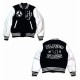 Places Plus Faces Black and White Varsity Jacket Places Plus Faces Black and White Varsity Jacket