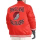 Portland Trail Blazers Adaptive Bold Logo Varsity Satin Jacket
