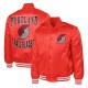 Portland Trail Blazers Adaptive Bold Logo Varsity Satin Jacket