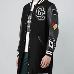 Post To Be Omarion OC Black Varsity Long Jacket 