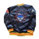 Powerline Varsity Satin Black Jacket Full-Snap Powerline Varsity Satin Black Jacket Full-Snap