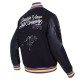 Prairie View A&M Black Varsity Wool/Leather Jacket