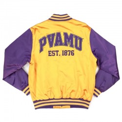 Prairie View A&M Gold and Purple Baseball Jacket Prairie View A&M Gold and Purple Baseball Jacket
