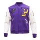 Prairie View A&M Purple and White Varsity Jacket Prairie View A&M Purple and White Varsity Jacket